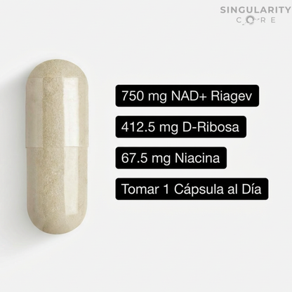 NAD+ Liposomal 750mg - Fórmula Avanzada RiaGev - 90 Días