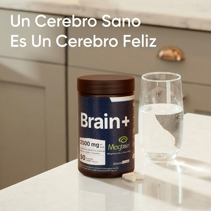 Brain+ Magnesio L-Treonato 2000mg con Magtein - 30 dias